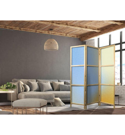 Japanese Room Divider - Energetic Gradient - Gradient Composition in Vibrant Colors