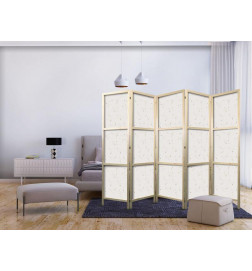 Biombo japonês - Star Map - Delicate Constellations in Warm Shades