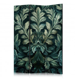 Aizslietnis - Dark Green Victorian Leaves - Botanical Carved Composition