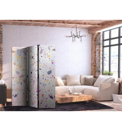 Biombo - Terrazzo in Confetti Style - Violet-Pink - Colorful Pattern