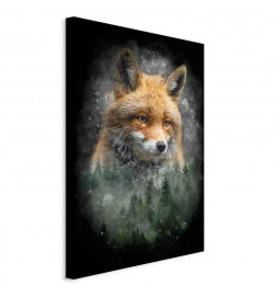 Schilderij - Forest Life (1 Part) Vertical