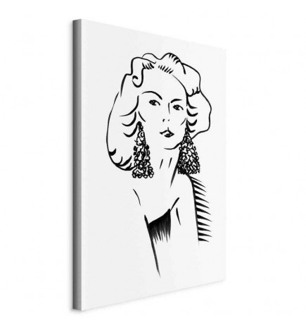 Canvas Print - Romantic Blonde (1 Part) Vertical
