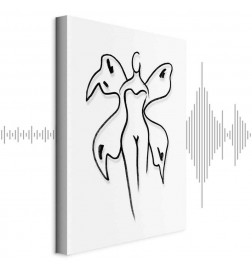 Canvas Print - Butterfly Woman (1 Part) Vertical