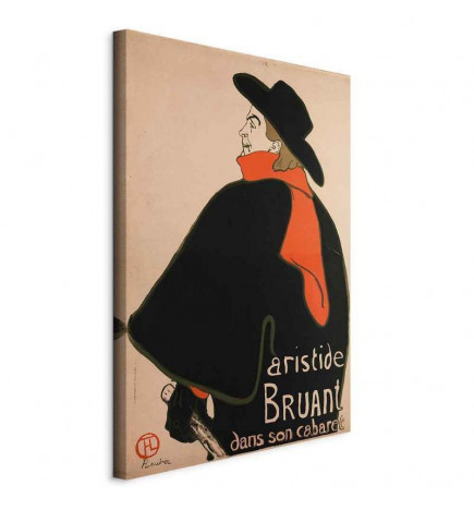 Canvas Print - Aristide Bruant: Dans son cabaret (1 Part) Vertical