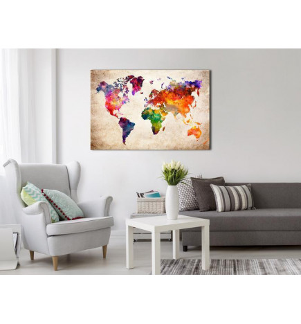 Quadro de cortiça - Colourful Universe