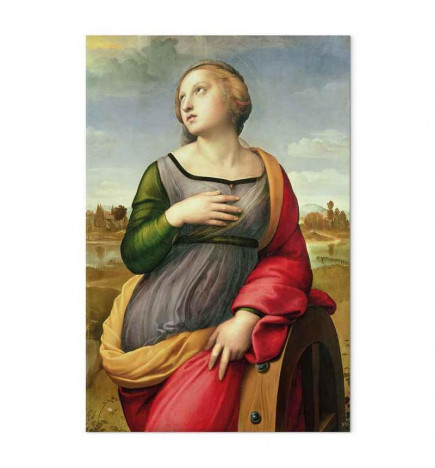 Schilderij - Rafael Santi – St Catherine of Alexandria