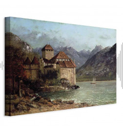 Leinwandbild - Gustave Courbet -Chillon Castle