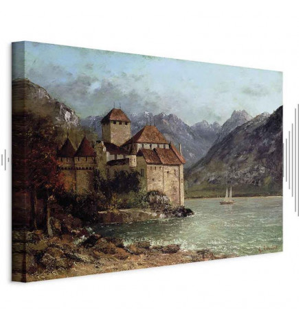 Leinwandbild - Gustave Courbet -Chillon Castle
