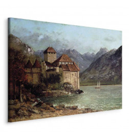 Schilderij - Gustave Courbet -Chillon Castle