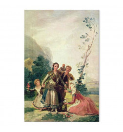 Leinwandbild - Francisco Goya – Spring or the Flower Seller
