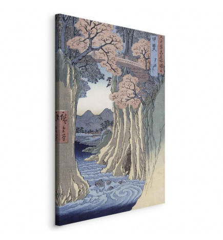 Taulu - Utagawa Hiroshige – The monkey bridge in the Kai province