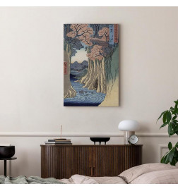 Cuadro - Utagawa Hiroshige – The monkey bridge in the Kai province