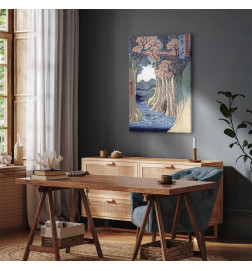 Tableau - Utagawa Hiroshige – The monkey bridge in the Kai province