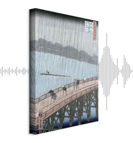 Tableau - Utagawa Hiroshige – Sudden Shower over Shin-Ohashi Bridge and Atake