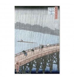 Taulu - Utagawa Hiroshige – Sudden Shower over Shin-Ohashi Bridge and Atake