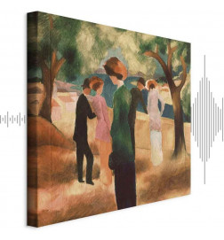 Canvas Print - August Macke – Lady in Green Jacket