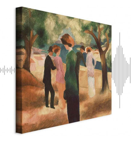 Canvas Print - August Macke – Lady in Green Jacket