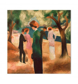 Paveikslas - August Macke – Lady in Green Jacket