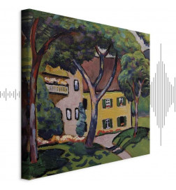 Leinwandbild - August Macke – Staudacherhaus in Tegernsee