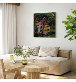 Paveikslas - August Macke – Staudacherhaus in Tegernsee