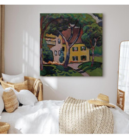 Canvas Print - August Macke – Staudacherhaus in Tegernsee