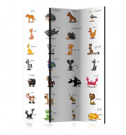 124,00 € Room Divider - Learning by playing (animals) [Room Dividers]