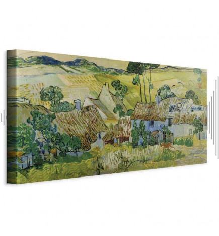 Schilderij - Vincent Van Gogh – Farms near Auvers