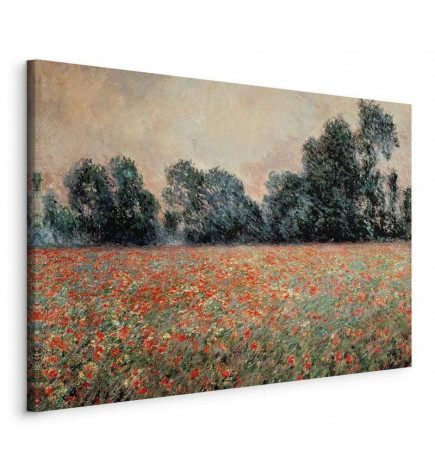 Leinwandbild - Claude Monet – Field with wild Poppies