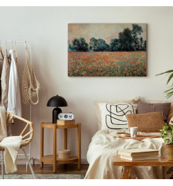 Canvas Print - Claude Monet – Field with wild Poppies