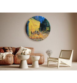 Tableau rond - Vincent Van Gogh – Café Terrace at Night