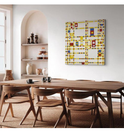 Paveikslas - Piet Mondrian – Broadway Boogie Woogie