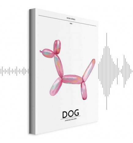 Cuadro - Holo-Dog - Colorful Dog in Retro Style