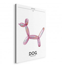 Cuadro - Holo-Dog - Colorful Dog in Retro Style