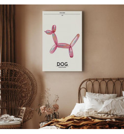 Canvas Print - Holo-Dog - Colorful Dog in Retro Style