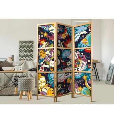Paravento giapponese - Teenagers Space I