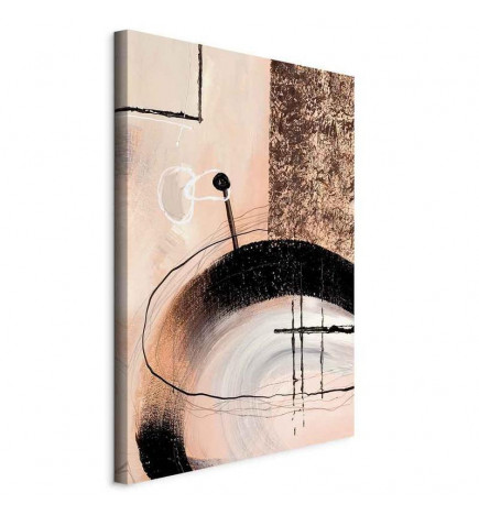 Canvas Print - Art of Shapes (1-part) - Hand-Painted Abstract Artwork