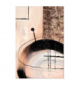 Leinwandbild - Art of Shapes (1-part) - Hand-Painted Abstract Artwork