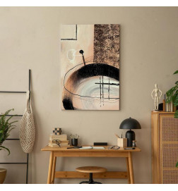Quadro - Art of Shapes (1-part) - Hand-Painted Abstract Artwork