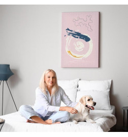 Quadro - Pink Accent (1 Part) Vertical