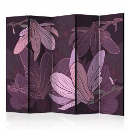 5-teiliges Paravent - Dreamy flowers II [Room Dividers]