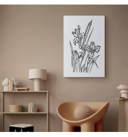 Cuadro - Love Irises (1 Part) Vertical