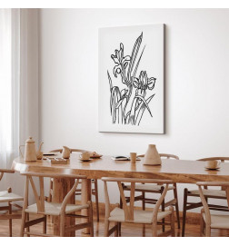 Canvas Print - Love Irises (1 Part) Vertical