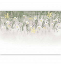 Fototapetas - Home herbarium - subtle floral motif with flowers in watercolour style