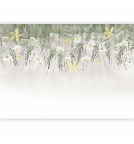 Fototapetas - Home herbarium - subtle floral motif with flowers in watercolour style