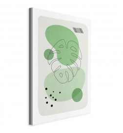 Paveikslas - Green Aesthetics of Monstera (1 Part) Vertical
