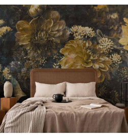 Wall Mural - Retro Flowers - Second Variant