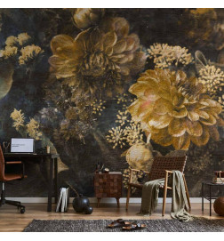 Wall Mural - Retro Flowers - Second Variant