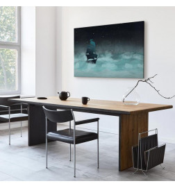 Canvas Print - Night Waves (1 Part) Wide - Second Variant