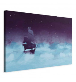 Leinwandbild - Night Waves (1 Part) Wide - Third Variant