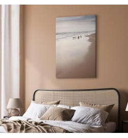 Schilderij - Autumn Beach (1 Part) Vertical